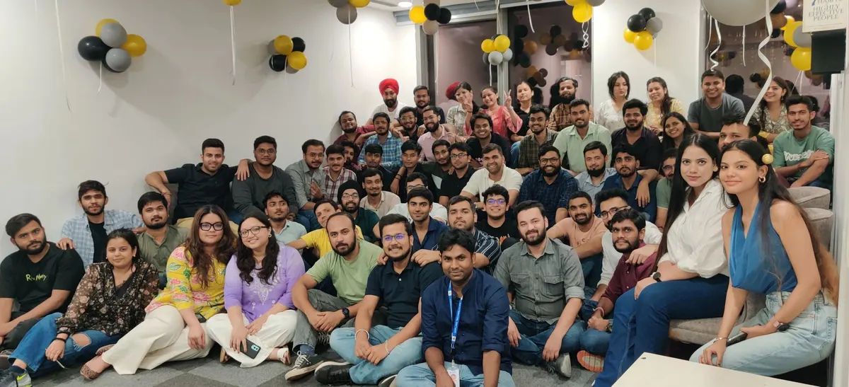 Around seventy Applore engineers together in the Noida office